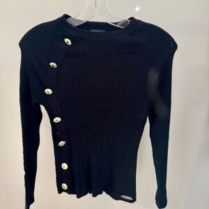 Bebe Black Knit Top